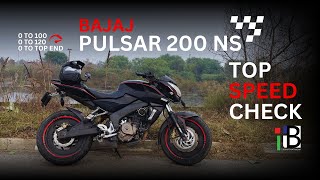 Pulsar 200 ns Top Speed 0 to 100 0 to 120 and Top End 2014 bs4 Engine performance check [upl. by Essej643]