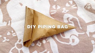 Parchment Piping Bag Tutorial [upl. by Schach]