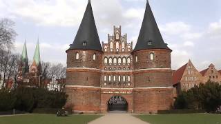 Holstentor Lübeck in SchleswigHolstein in Deutschland  Tourism Hansestadt Lübeck [upl. by Dorran]