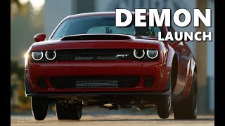 2018 Dodge Challenger Demon Launch Acceleration Test [upl. by Gnilrits]