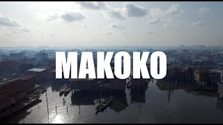 Drone flight over Makoko slum in Lagos [upl. by Minette]