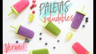 3 Paletas FIT  Verano Saludable  KeepItCaro [upl. by Halda918]