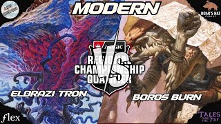 Eldrazi Tron VS Boros Burn MTG Modern [upl. by Lusar]