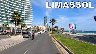 DRIVING along LIMASSOL CITY SEAFRONT ROAD in CYPRUS 4K 60fps [upl. by Reggi]