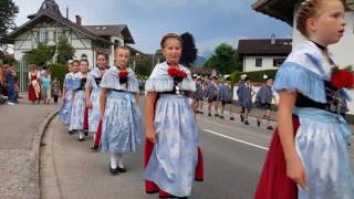 Festzug der 67 Garmischer Festwoche in GarmischPartenkirchen [upl. by Les]