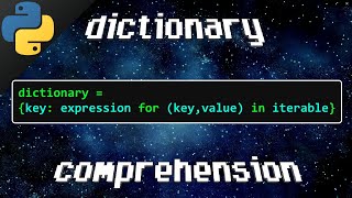 Python dictionary comprehension 🕮 [upl. by Thirion634]