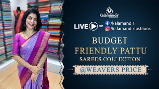 Budget Friendly Pattu Sarees   Weavers Price  WhatsApp Number 9852 9852 99  Kalamandir Sarees [upl. by Nod]