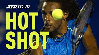 Dustin Brown Behind The Back Hot Shot Bergamo Challenger 2016 [upl. by Gnauq655]