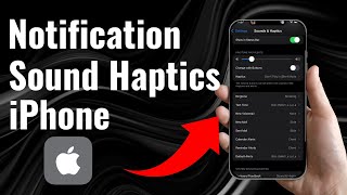 How to Change Default Notification Sound and Haptics on iPhone iOS 17 [upl. by Tiraj]