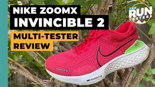 Nike ZoomX Invincible Run Flyknit 2 MultiTester Review The best cushioned running shoe [upl. by Rediah]