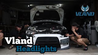 Installing Vland Headlights On Lancer SE [upl. by Eimmis]