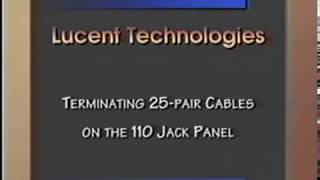 Installing Lucent Systimax SCS Catagory 5 products 1996 [upl. by Mcnutt602]