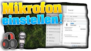 Mikrofon einstellen Windows 10  Headset  Mikrofon an PC anschließen und einrichten  Tutorial [upl. by Had]