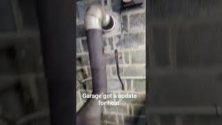 double star pot belly stove in the garage firewoodheat garageupdate [upl. by Ateekahs]