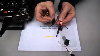 How to bind a LemonRX 6 channel DSMX receiver with satellite to a Spektrum radio [upl. by Annadiane]