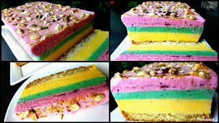 Cassata Ice Cream Recipe  How To Make Cassata Ice Cream  No Whipping Cream  Poojas Kitchen [upl. by Ecitnirp]