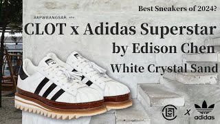 CLOT x Adidas Superstar by Edison Chen White Crystal Sand unboxing [upl. by Edmondo333]