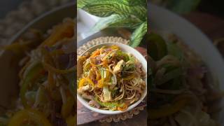 Veg hakka noodles recipe 💕recipe noodles noodlesrecipe [upl. by Tzong]