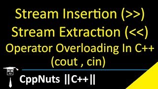 Stream Insertion  Stream Extraction Operator Overloading In C [upl. by Simmons521]