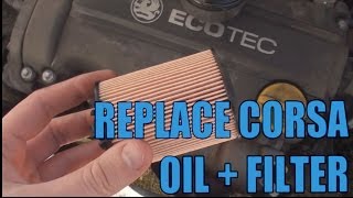 How to change the Oil And Filter Corsa 12 [upl. by Arther928]