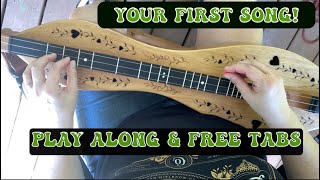 Beginner Dulcimer Lesson Your First Song  With 2 Sets Of Tabs  Folkcraft Instruments [upl. by Cathrine536]