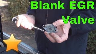 How to Fit a EGR Blanking Plate on a Diesel Engine [upl. by Nesto]