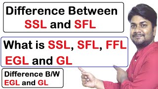 What is SSL SFL FFL EGL GL in Civil Engineering Drawing  Civil Engineering Basic Knowledge [upl. by Cirad]