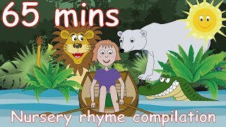 Row Row Row Your Boat And lots more Nursery Rhymes 65 minutes [upl. by Eggett]