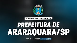 CONCURSO PREFEITURA DE ARARAQUARASP  PLANEJAMENTO DE ESTUDOS [upl. by Orji]