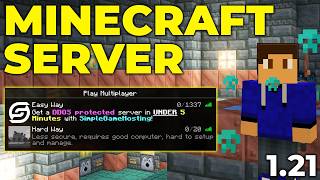 How To Make a Minecraft Server 121 [upl. by Ioved309]