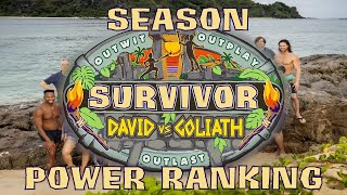 Survivor David vs Goliath Season Power Ranking [upl. by Secundas234]