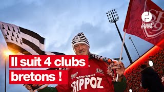 Il est abonné aux quatre clubs bretons et suit tous leurs matchs [upl. by Assilak]