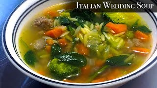 Easy Italian Wedding Soup recipe  Valentines Collaboration [upl. by Ambrosio614]