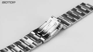 WS032 22mm Silver Stainless Steel Watch Strap [upl. by Fredette592]