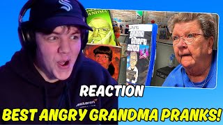 HILARIOUS ANGRY GRANDMA PRANKS REACTION [upl. by Ecyal]