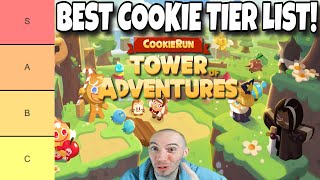 BEST Cookie Tier List Cookie Run Tower Of Adventures [upl. by Assel]