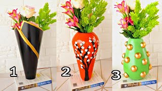 OLHA ESSAS 3 IDEIAS 💡 INCRÍVEL DE VASOS DECORATIVOS FEITOS DE GESSO [upl. by Ahseuqal]