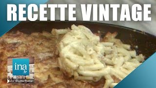 Recette  Poivron à la basquaise et gratin de macaronis de Paul Bocuse  Archive INA [upl. by Brandy]