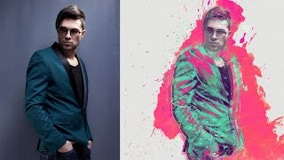 Lively Photoshop Effect Tutorial  Automatically create digital art [upl. by Nayd699]