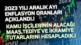 2023 Yılı Son Enflasyon Oranı AçıklandıYeni Yılda Kamu İşçisinin Alacağı MaaşTediye Ve İkramiyesi [upl. by Baer]