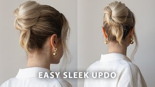 60 Second Sleek Updo Tutorial ❤️ [upl. by Cohberg86]