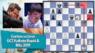 GCT Kolkata Blitz  Magnus Carlsen vs Ding Liren  2019 [upl. by Llenrap]