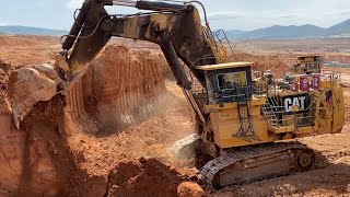 Huge Caterpillar 6040 Excavator Working In Coal Mines  3 Hours Movie [upl. by Terbecki]