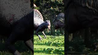 🦖Trex Bull vs Spinosaurus Alternative Ending jurassicworld jurassicworldevolution2 dinosaur [upl. by Rebel]