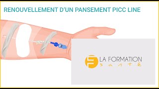 Renouvellement pansement Picc Line [upl. by Eirrehs]