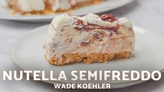 Nutella Semifreddo Recipe With Crunchy Crust [upl. by Enneibaf]