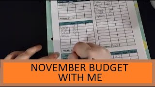 BUDGET WITH ME NOVERMBER 2024 1159 [upl. by Illyes]