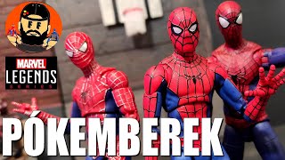 Nincs Hazaút Pókemberek  HASBRO Marvel Legends SpiderMan No Way Home figurák TobeyAndrew amp Tom [upl. by Eeldarb]