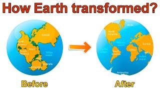 World Map  Evolution of Continents  महाद्वीपों का विकास [upl. by Aitetel747]