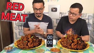 RED MEAT EATING CHALLENGE  Food Eating Challenge  RED Meat Chaba Hanba Thuba Tanaba Manipuri [upl. by Ellon]